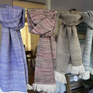 Hand Woven Broken Twill Wool Scarves in Multiple Colors