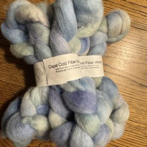Hand Dyed Cheviot Fiber Braids in Hydrangea